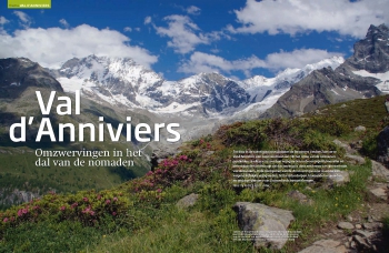 Artikel Val d'Anniviers in Bergen Magazine 2 van 2013