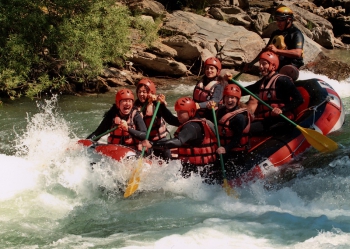 Rafting on Noguera Pallaresa river