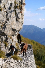 Wandelen in de Ligurische Alpen. Foto Bert Vonk