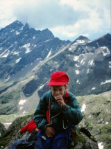 Melchior als kind in de bergen