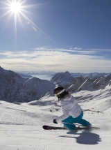 Wintersport, snowboarden, Zugspitze, garmisch partenkirchen, Duitsland