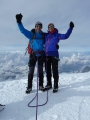 Ger en Ingrid op de top van de Mont Blanc