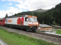 Trein in berglandschap