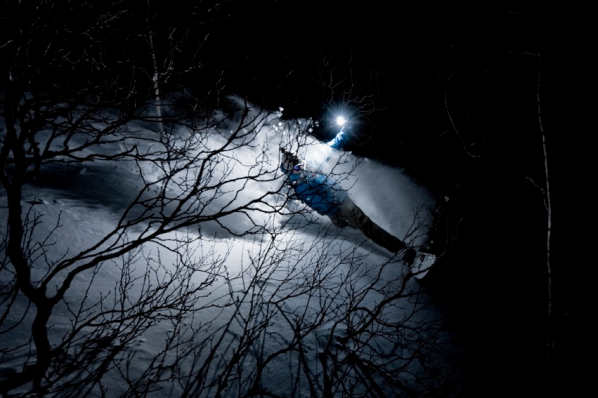 Bas Rotgans in de Noorse sneeuw. Foto Joris Lugtigheid