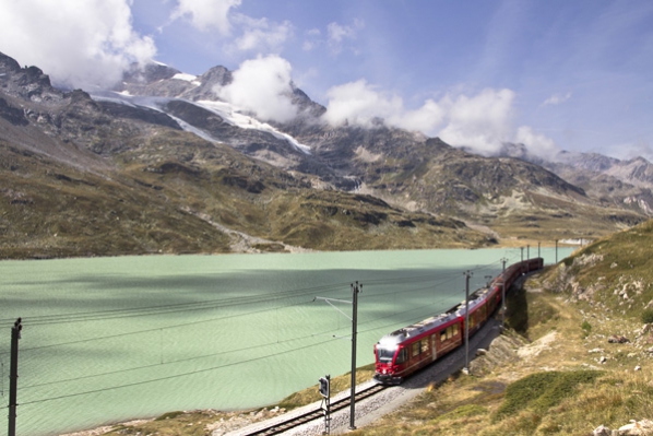 Treinreizen in Zwitserland. Foto Mevrouw Klooswijk