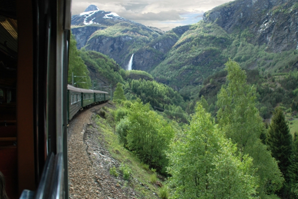 Treinreizen in Noorwegen. Foto Mevrouw Schoote