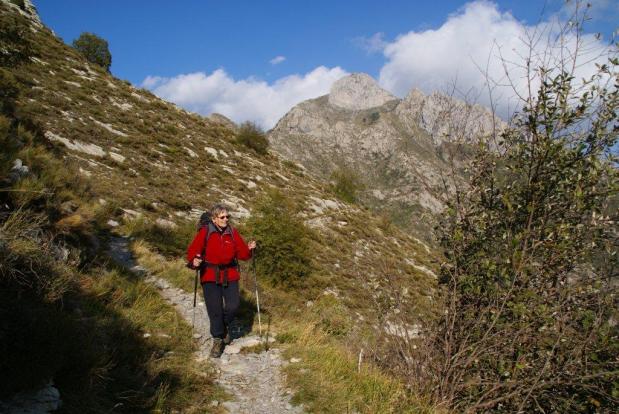 Wandelen in de Ligurische Alpen. Foto Bert Vonk