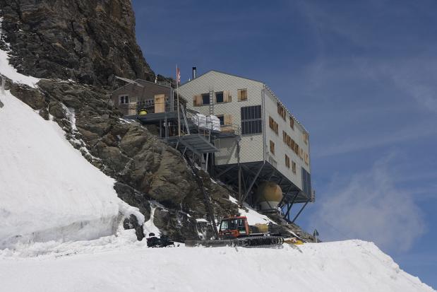 hoogste hutten van de Alpen Mönsjochhütte