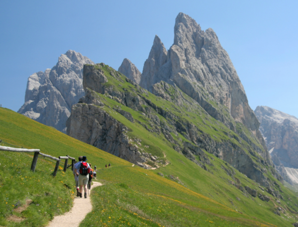 Wandelen in Zuid-Tirol. Foto Jonathan Vandevoorde