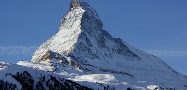 De Matterhorn - één van Europa's bekendste bergen