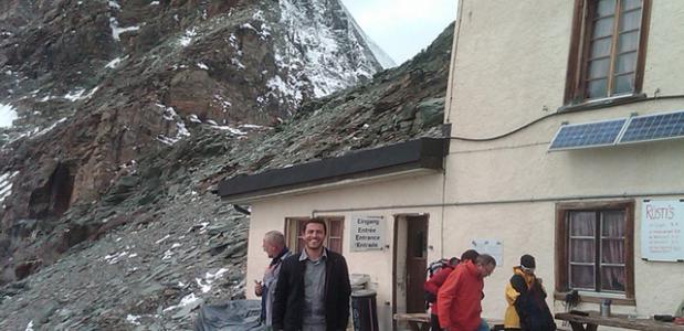 De oude Hornlihut aan de voet van de Matterhorn - Zwitserland