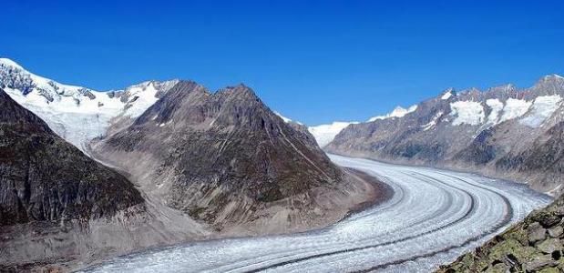 Aletsch gletsjer. Foto Aanjhan Ranganathan