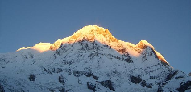 De Annapurna vanuit het basiskamp