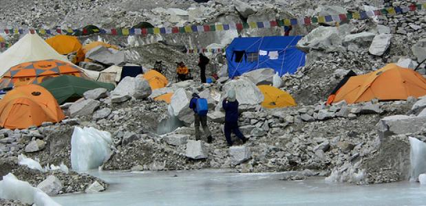Tentjes in Everest basiskamp