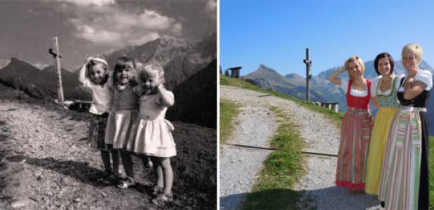 Een van de foto's uit de Nostalgie-serie van Vorarlberg