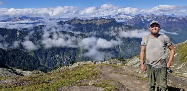 Thomas op de Pacific Crest Trail