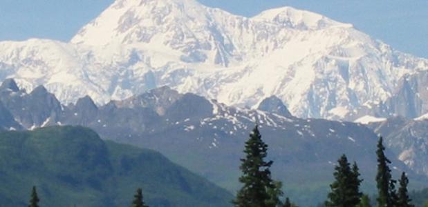 Denali of Mount McKinley in Alaska. Foto bdearth
