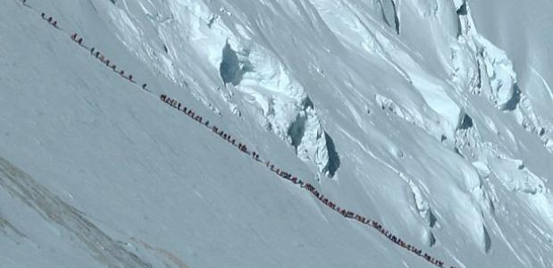 File op de Mount Everest