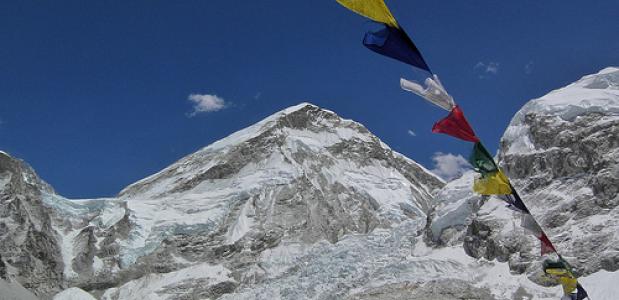 De noordzijde van de Everest