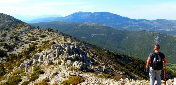 Wandelen in de bergen van Griekenland