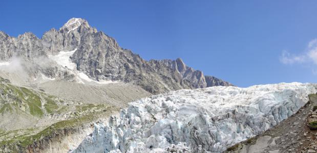 Gletsjer Haute-Savoie Frankrijk.