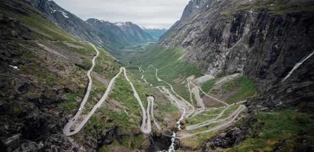 uitzicht op de trollstigen