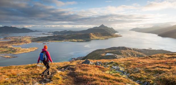Het hele jaar hiken in Noorwegen. Foto A. Conu