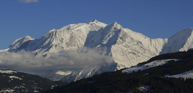 De Mont Blanc bij beter weer