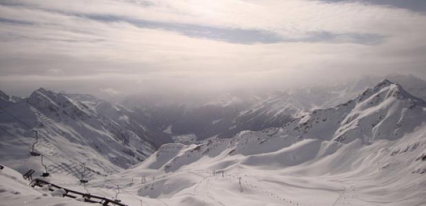Het skigebied Montafon in Voralberg in Oostenrijk
