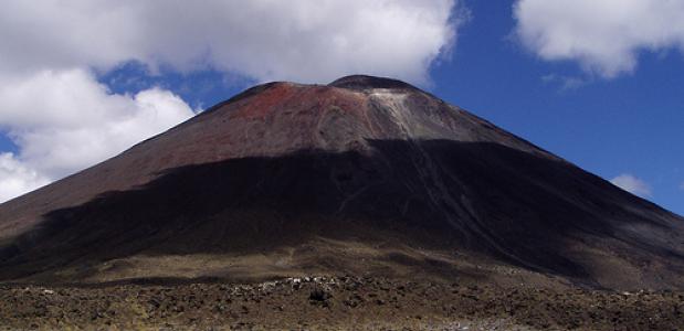 Vulkaan Mount Tongariro in Nieuw-Zeeland. Foto_e1ther