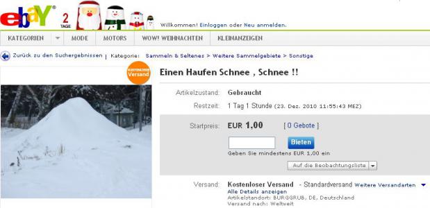 Sneeuwhoop op Duitse eBay