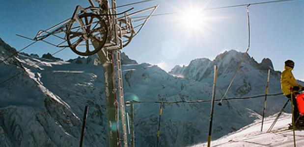 Skilift in de Franse Alpen