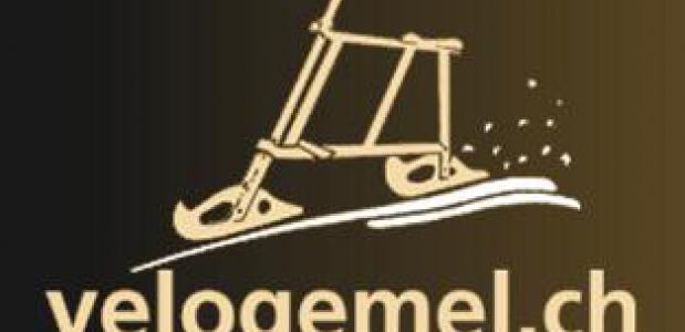 Velogemel. Een houten skifiets