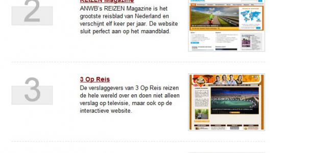 Winnaars van de Travvies Awards in de categorie Televisies & Magazines