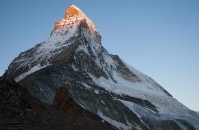 Matterhorn in de ochtendzon. Foto Fenneke Visscher