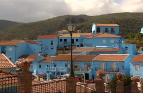 Het blauwe smurfendorp in Malaga