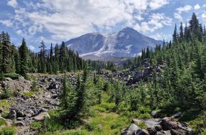 Mount Adams in de verte