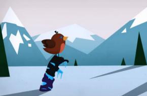 Scene uit film Italiaanse Alpenclub over veilig wintersporten