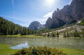 Uitzicht op het Lech de Campedel © Val Gardena, DiegopesxVCINEMITES Uitzicht op het Lech de Campedel