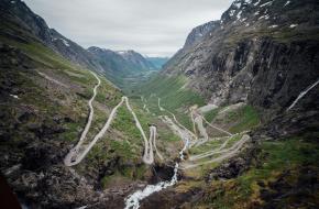 uitzicht op de trollstigen
