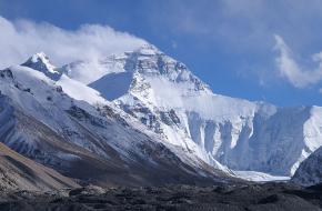 Mount Everest vanaf Base Camp