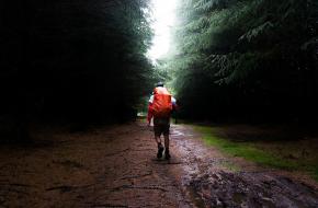 Wandelen in de regen