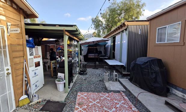 Een heuse oase voor hikers, in trailangel Nitzy's achtertuin! Thanks Nitzy! Wandelen pct