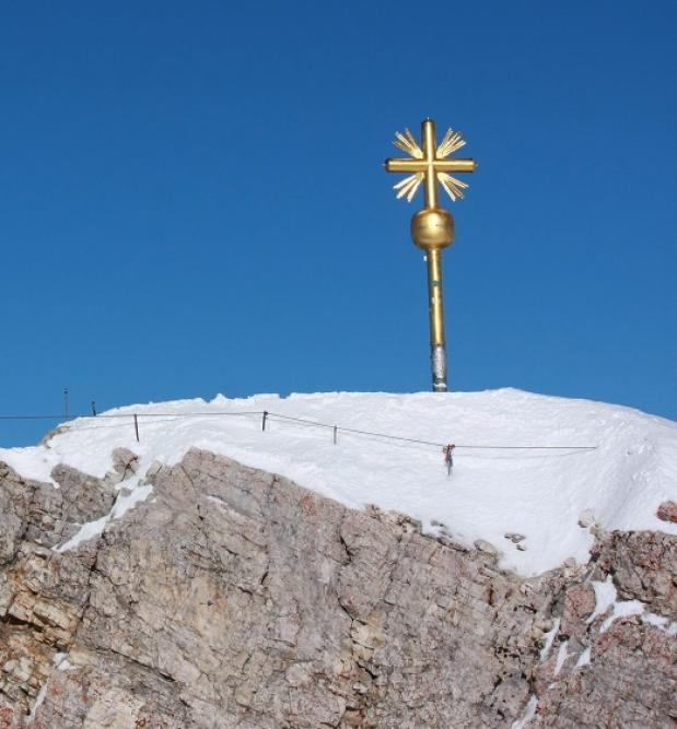 Topkruis op de Zugspitze 2012